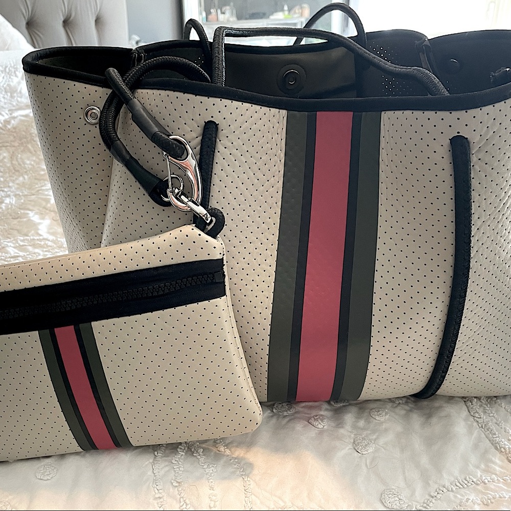 Haute Shore Greyson Roma Neoprene Tote. Like New!